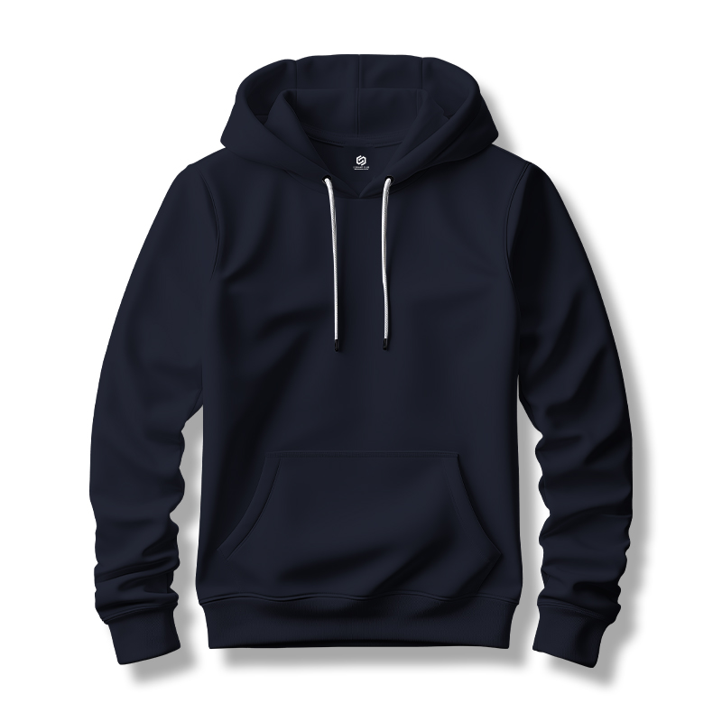 Midnight Navy Printed Hoodie Unisex Hooded Sweatshirt