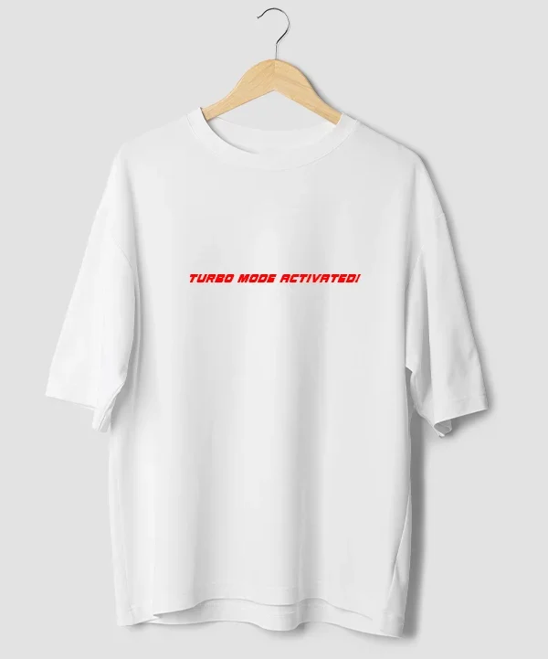 Turbo (Mammootty Turbo Movie) Printed White Oversized T-shirt Unisex