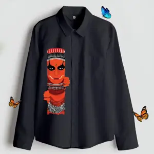 Black Onam Staring Theyyam Printed Shirt Unisex